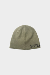 FFUJJI Spiral Beanie Celadon Ice Graphite - Outdoor trail beanie inspired by Mt Fuji back view