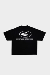 FFUJJI Festival De FFUJJI T-Shirt Black - Hiking outdoor lifestyle tee back view