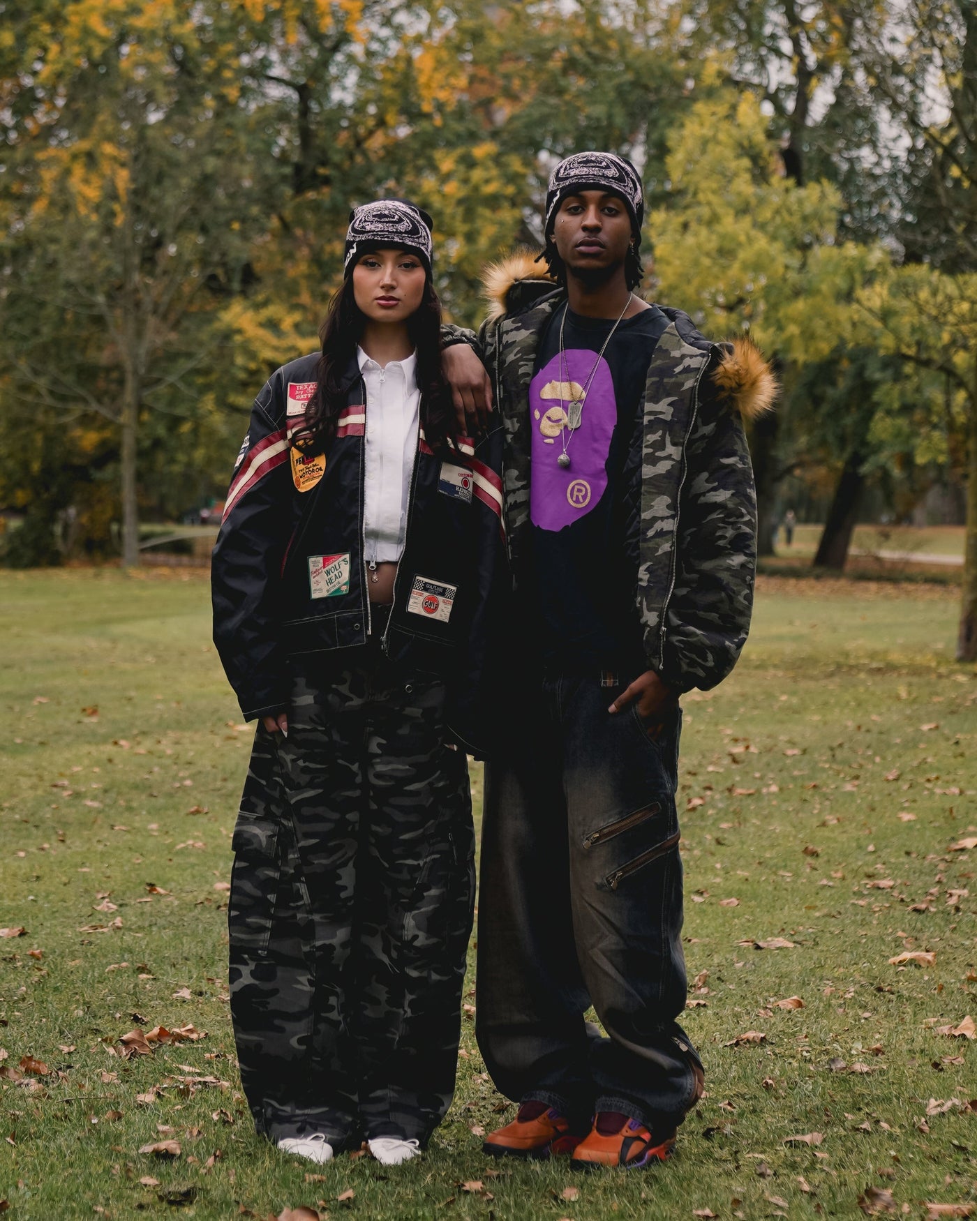 FFUJJI x Foreign Vintage Spiral Beanie worn outdoors - Mt Fuji inspired outdoor adventure collab