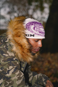 FFUJJI x Foreign Vintage Spiral Beanie Cloud lookbook - Japanese outdoor hiking collab beanie