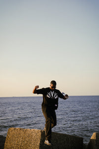 FFUJJI Communal T-Shirt Black lifestyle - Japanese mountain culture outdoor streetwear for hikers