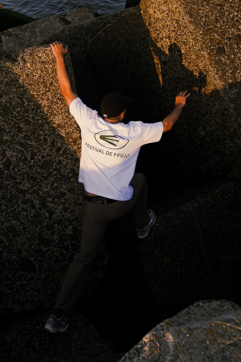 FFUJJI Festival De FFUJJI T-Shirt White lookbook - Mt Fuji inspired outdoor adventure apparel