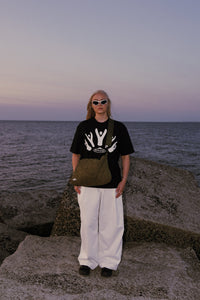 FFUJJI Communal T-Shirt Black lookbook - Mt Fuji inspired outdoor adventure community tee