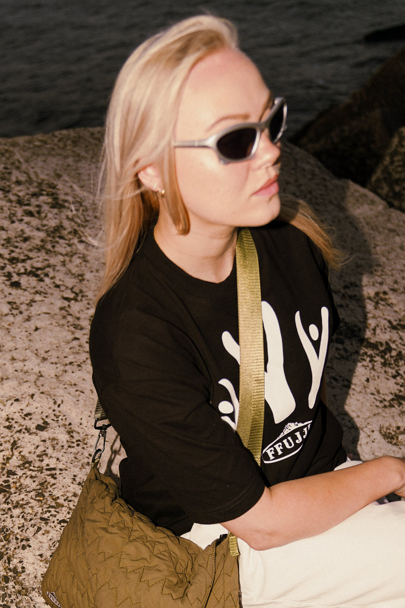 FFUJJI Communal T-Shirt Black editorial - Japanese hiking and outdoor community inspired apparel