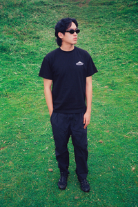 FFUJJI Triad Logo T-Shirt lookbook - Japanese-inspired outdoor apparel for hikers and adventurers